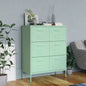 Mustard Yellow Steel Storage Cabinet 80x35x101.5 cm