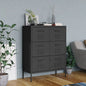 Mustard Yellow Steel Storage Cabinet 80x35x101.5 cm