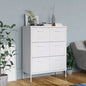 Mustard Yellow Steel Storage Cabinet 80x35x101.5 cm