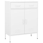 Armario almacenamiento acero blanco 80x35x101,5 cm