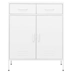 Armario almacenamiento acero blanco 80x35x101,5 cm