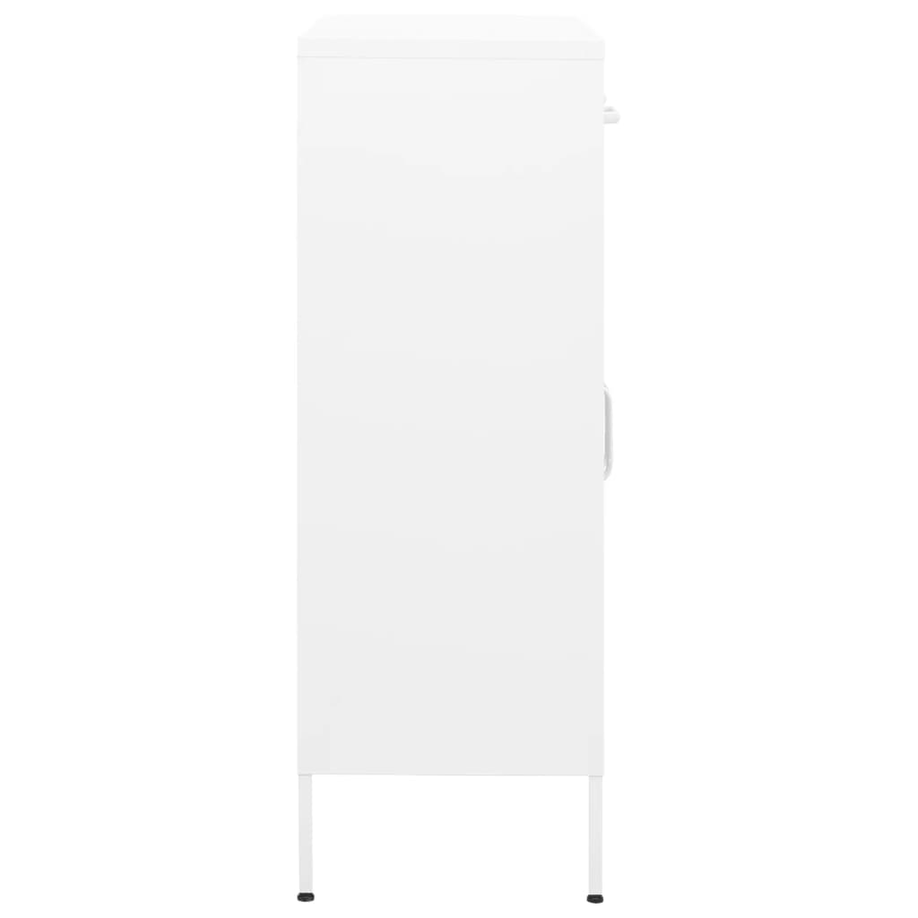 Armario almacenamiento acero blanco 80x35x101,5 cm