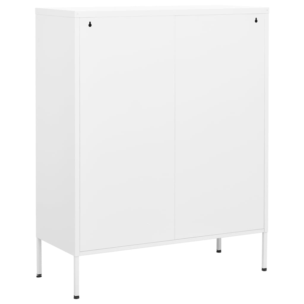 Armario almacenamiento acero blanco 80x35x101,5 cm