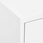 Armario almacenamiento acero blanco 80x35x101,5 cm