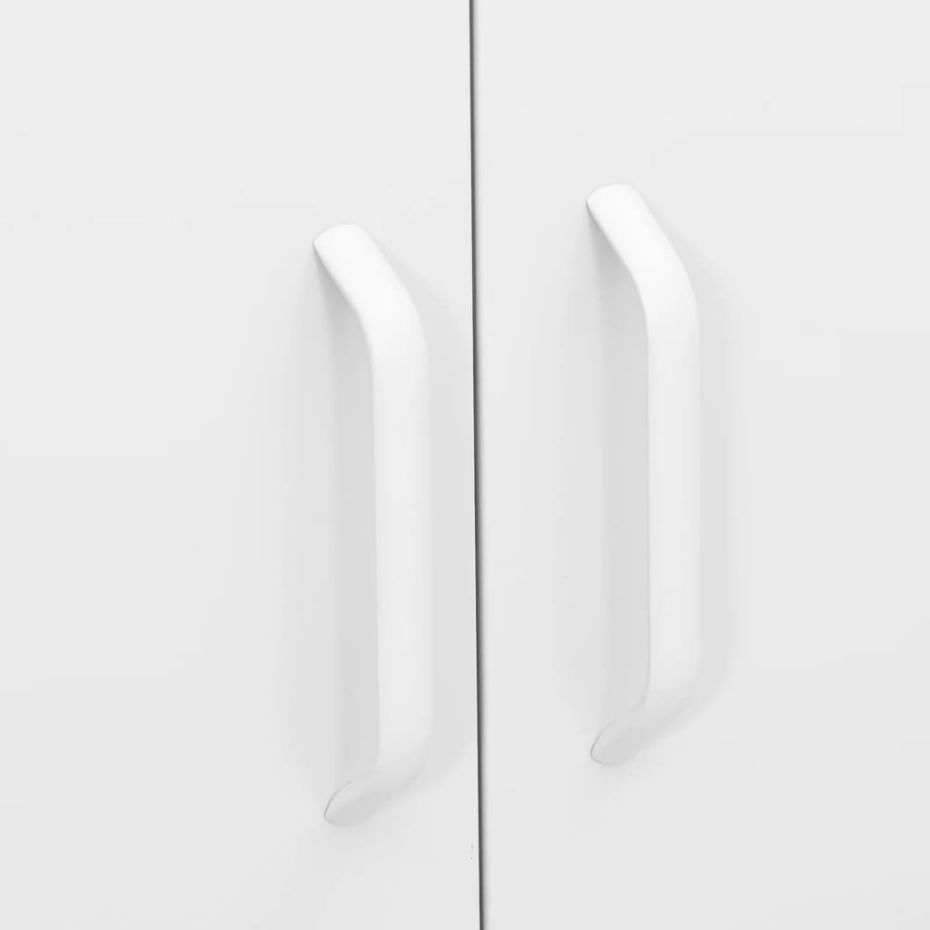 Armario almacenamiento acero blanco 80x35x101,5 cm