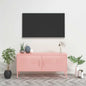 TV cabinet metal and grey MDF 105x36x47 cm