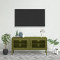 TV cabinet metal and grey MDF 105x36x47 cm