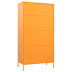Armario de acero amarillo mostaza 90x50x180 cm