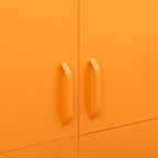 Armario de acero amarillo mostaza 90x50x180 cm