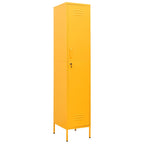 Armario taquilla de acero amarillo mostaza 35x46x180 cm