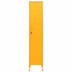 Armario taquilla de acero amarillo mostaza 35x46x180 cm