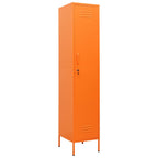 Armario de taquilla de acero naranja 35x46x180 cm