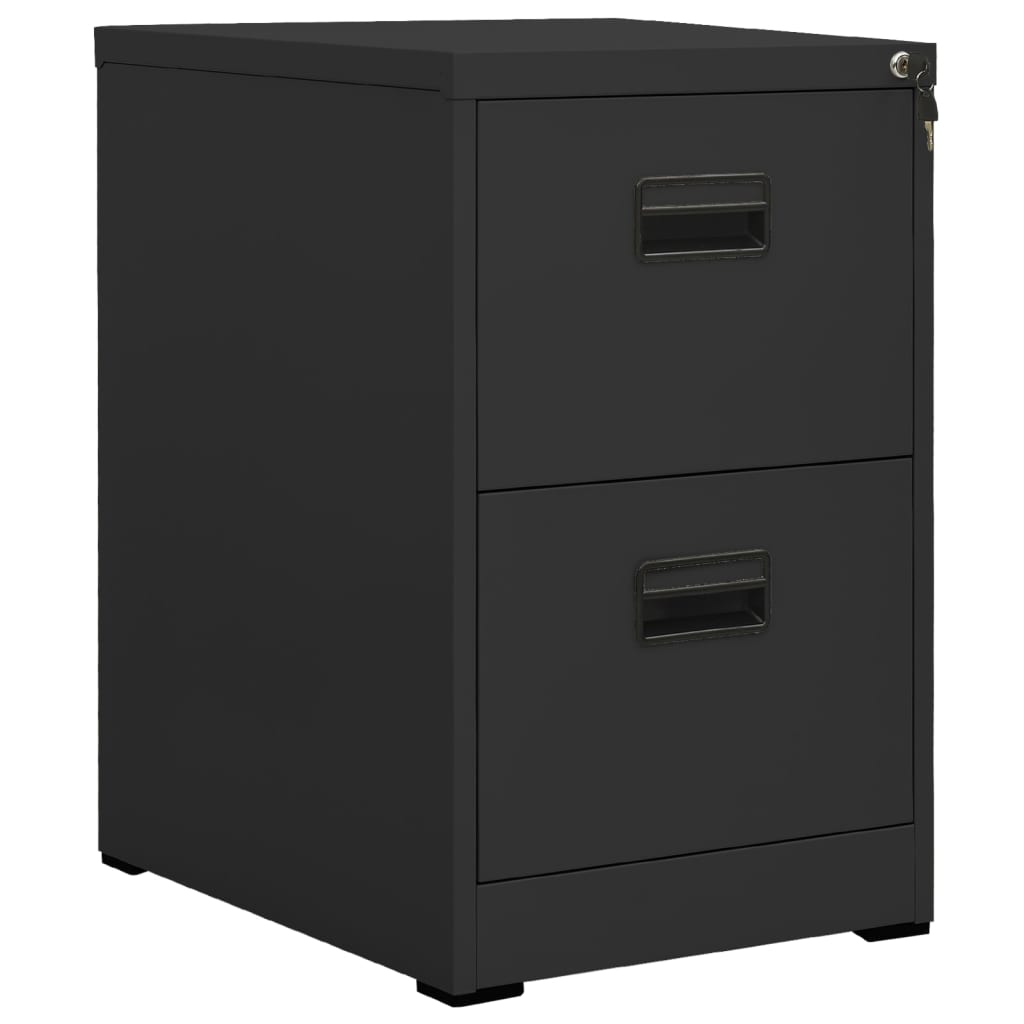 Armario archivador de acero antracita 46x62x102,5 cm