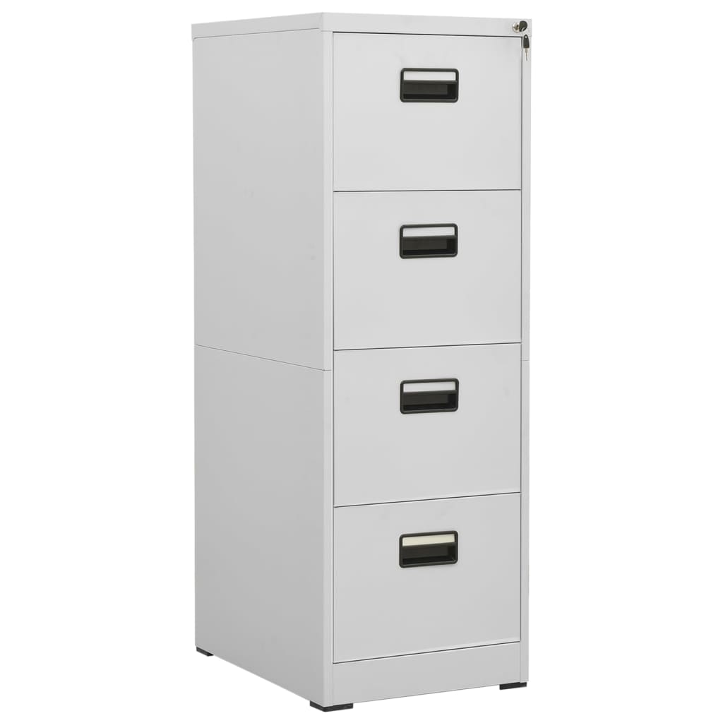 Armario archivador de acero antracita 46x62x102,5 cm