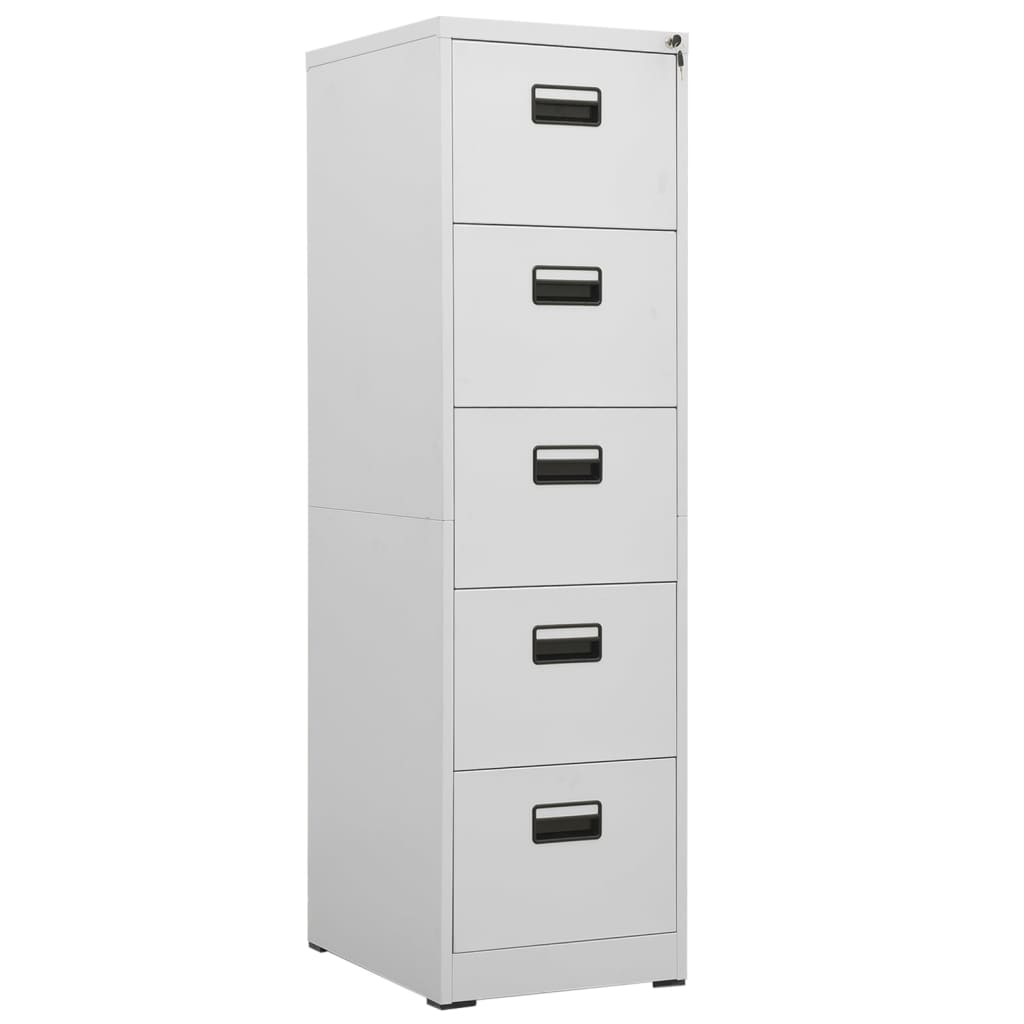 Armario archivador de acero antracita 46x62x102,5 cm