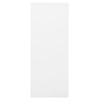 Armario de oficina de acero blanco 90x40x102 cm