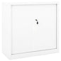 Armario con puerta corredera blanca acero 90x40x90 cm