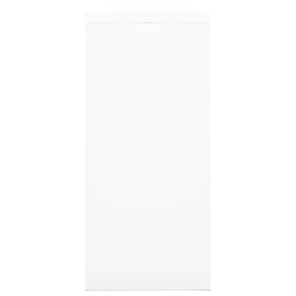 Armario con puerta corredera blanca acero 90x40x90 cm