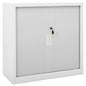 Armario con puerta corredera blanca acero 90x40x90 cm