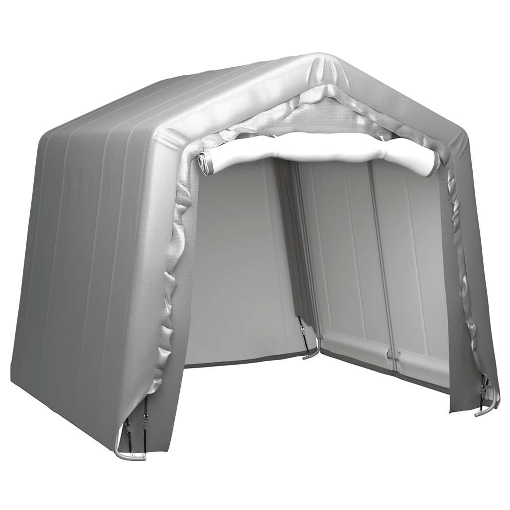 Carpa de almacenamiento acero galvanizado gris 180x180 cm