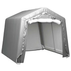 Carpa de almacenamiento acero galvanizado gris 180x180 cm