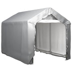 Carpa de almacenamiento acero galvanizado gris 180x180 cm