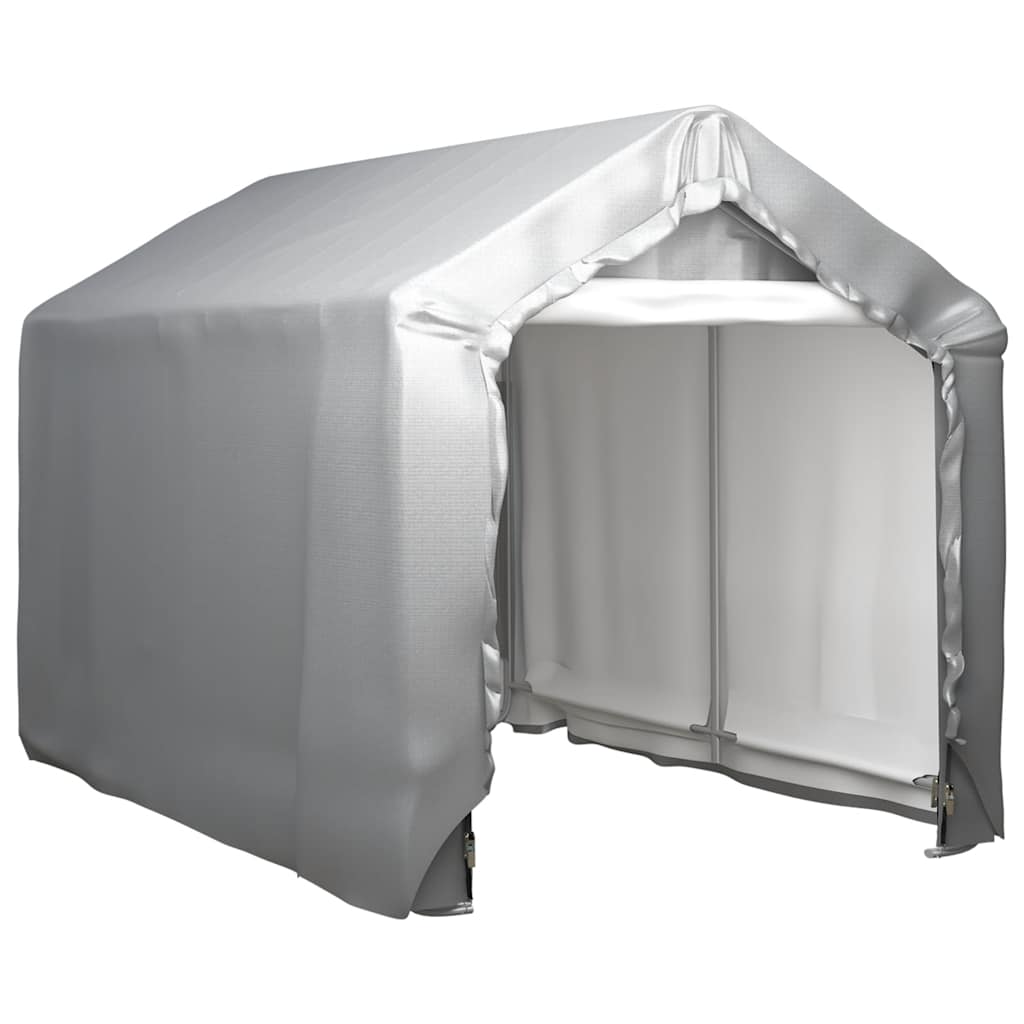 Carpa de almacenamiento acero galvanizado gris 180x180 cm