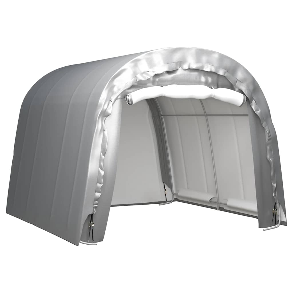 Carpa de almacenamiento acero galvanizado gris 180x180 cm