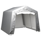 Carpa de almacenamiento acero galvanizado gris 180x180 cm