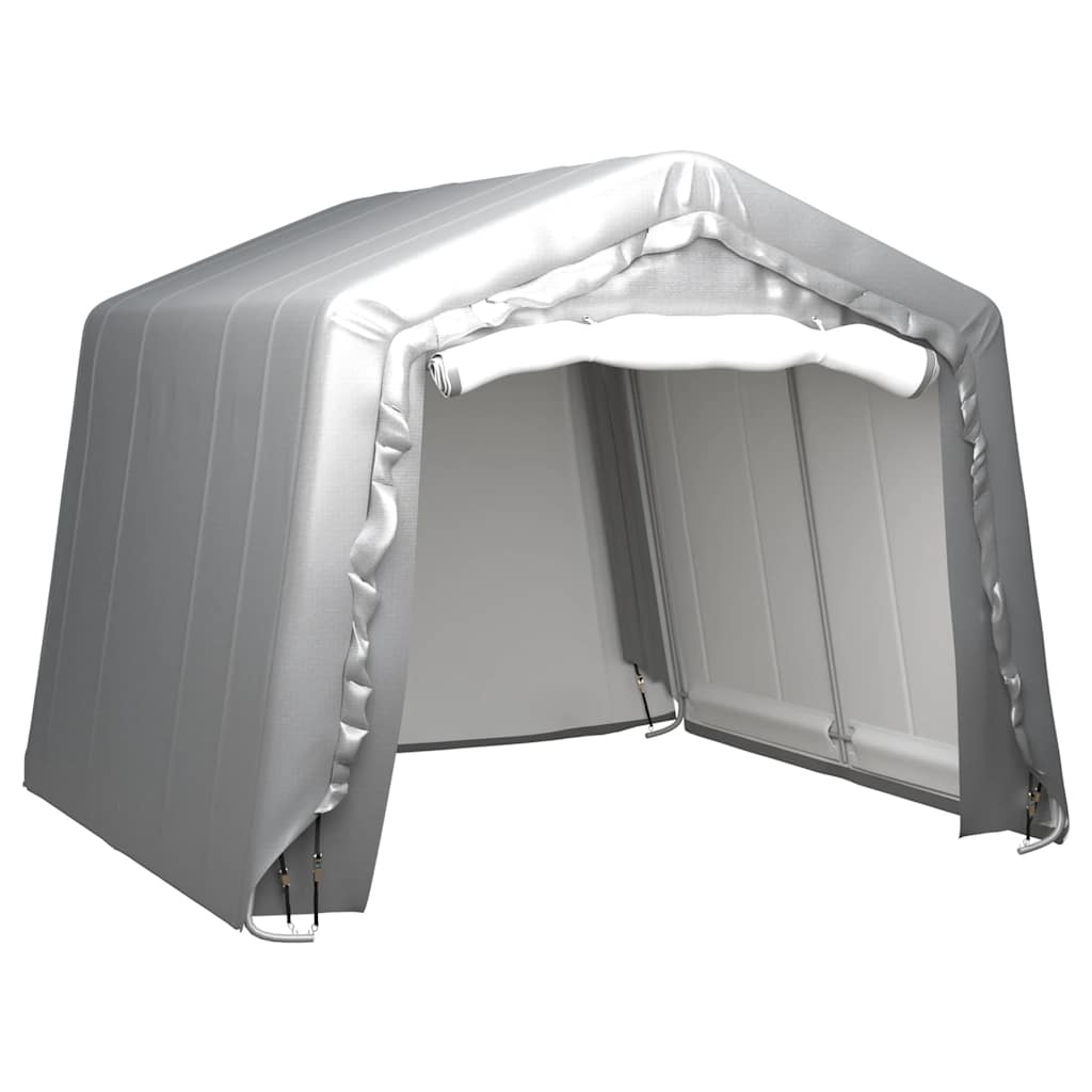Carpa de almacenamiento acero galvanizado gris 180x180 cm