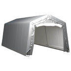 Carpa de almacenamiento acero galvanizado gris 180x180 cm