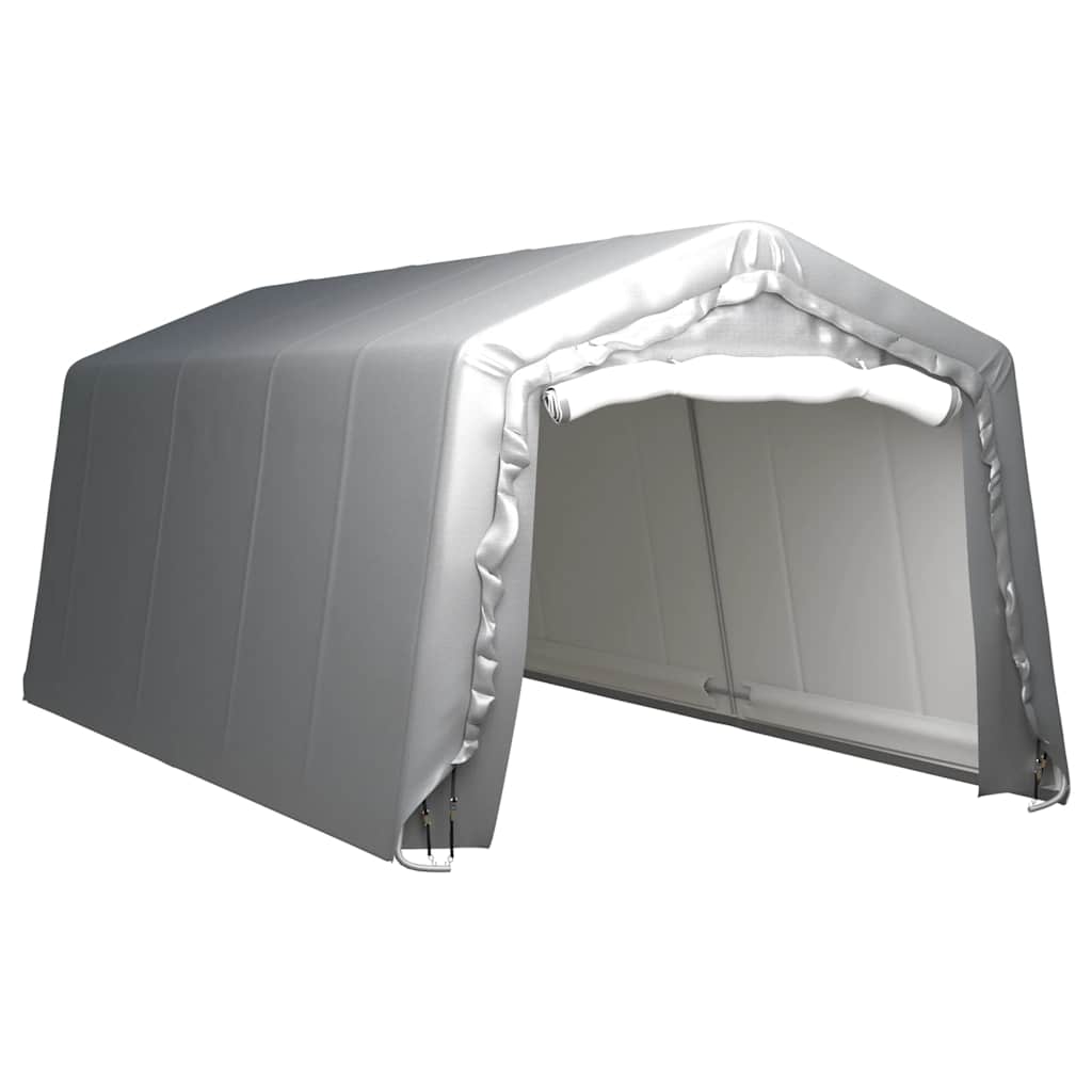 Carpa de almacenamiento acero galvanizado gris 180x180 cm