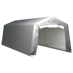 Carpa de almacenamiento acero galvanizado gris 180x180 cm