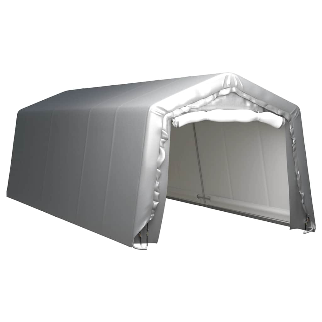 Carpa de almacenamiento acero galvanizado gris 180x180 cm