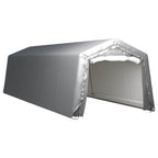 Carpa de almacenamiento acero galvanizado gris 180x180 cm