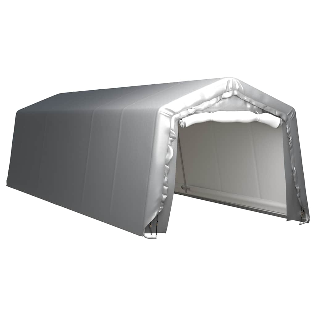 Carpa de almacenamiento acero galvanizado gris 180x180 cm