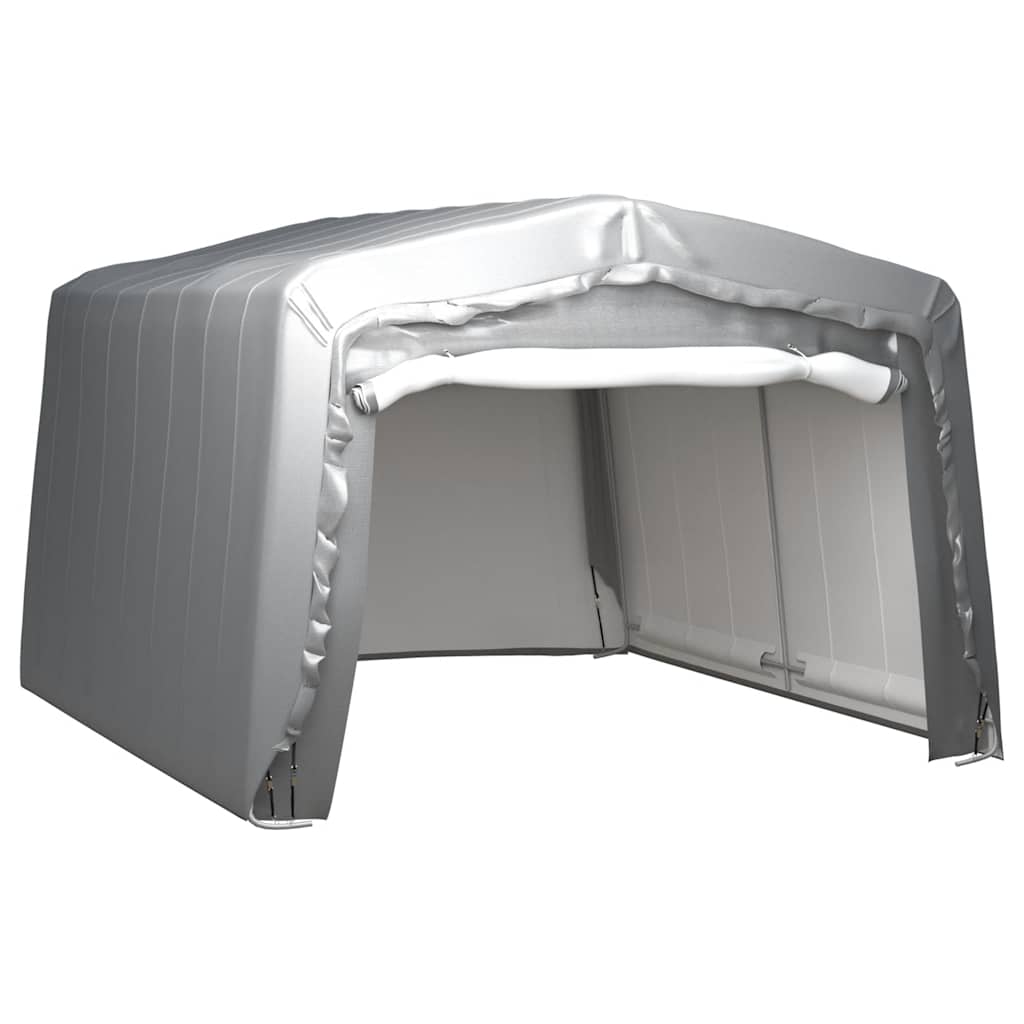 Carpa de almacenamiento acero galvanizado gris 180x180 cm