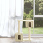 Arrancador para gatos com postes de sisal 60 cm creme