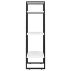 Estante almacenamiento madera contrachapada blanco 60x30x105 cm