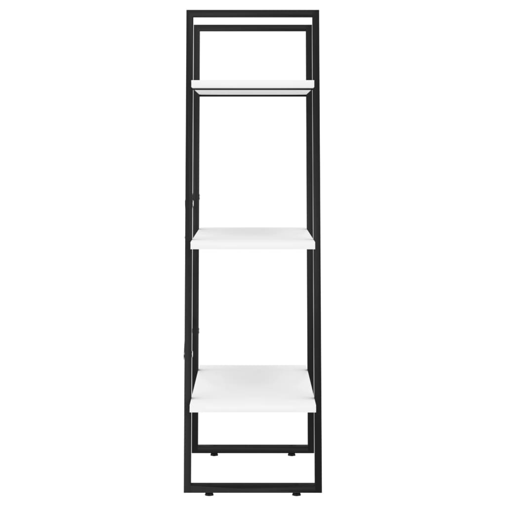 Estante almacenamiento madera contrachapada blanco 60x30x105 cm