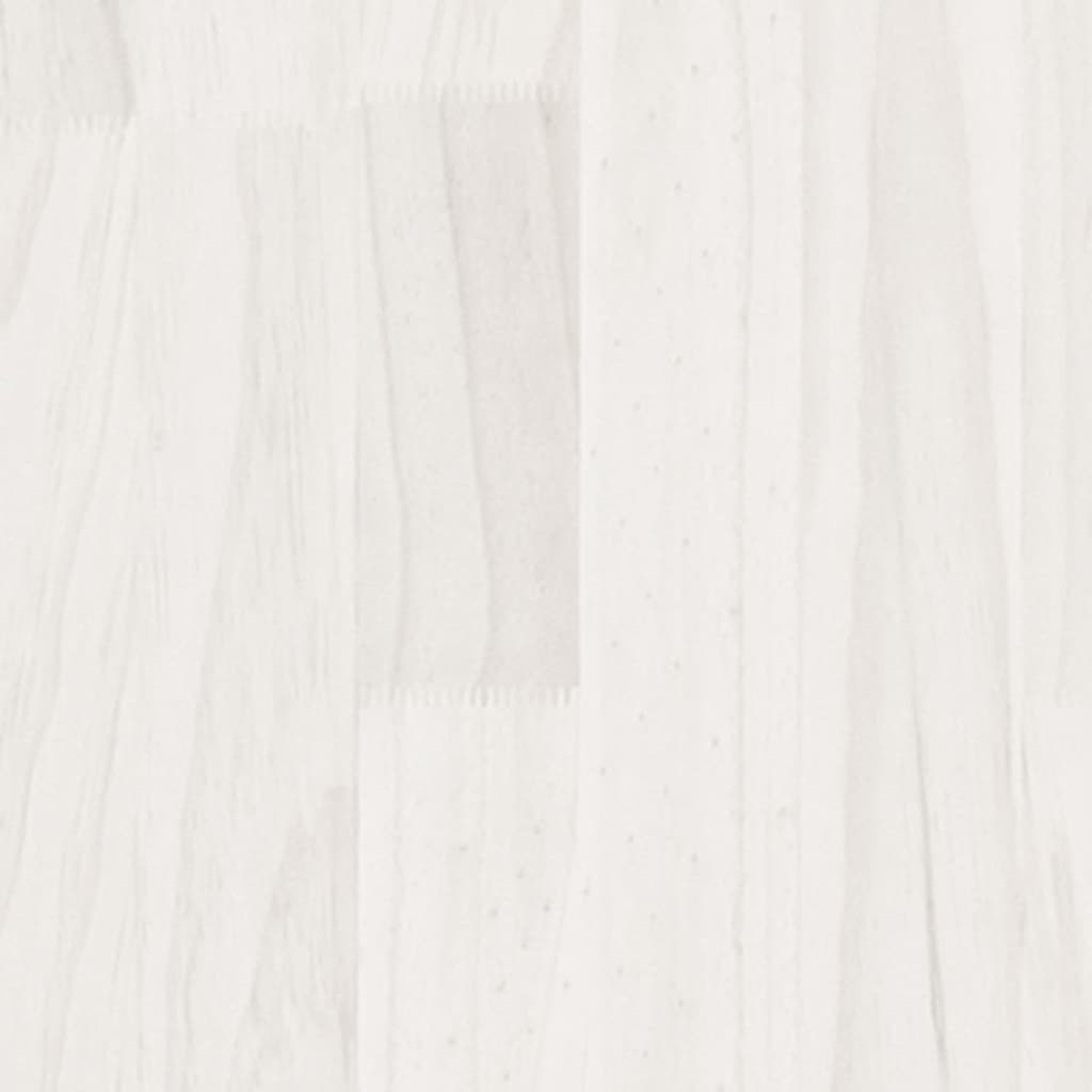 Estante de almacenamiento madera maciza pino blanco 60x30x105cm