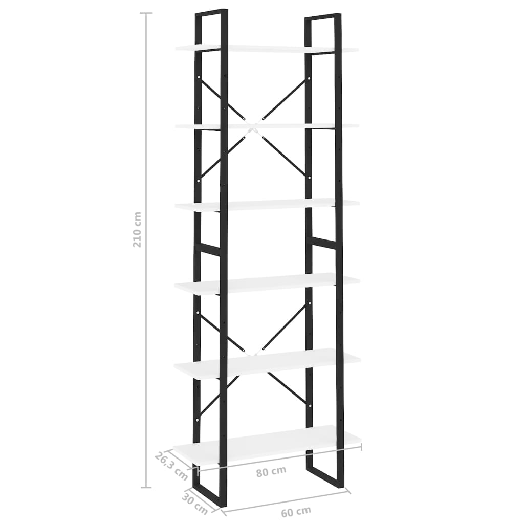 Armario alto madera contrachapada blanco 80x30x210 cm