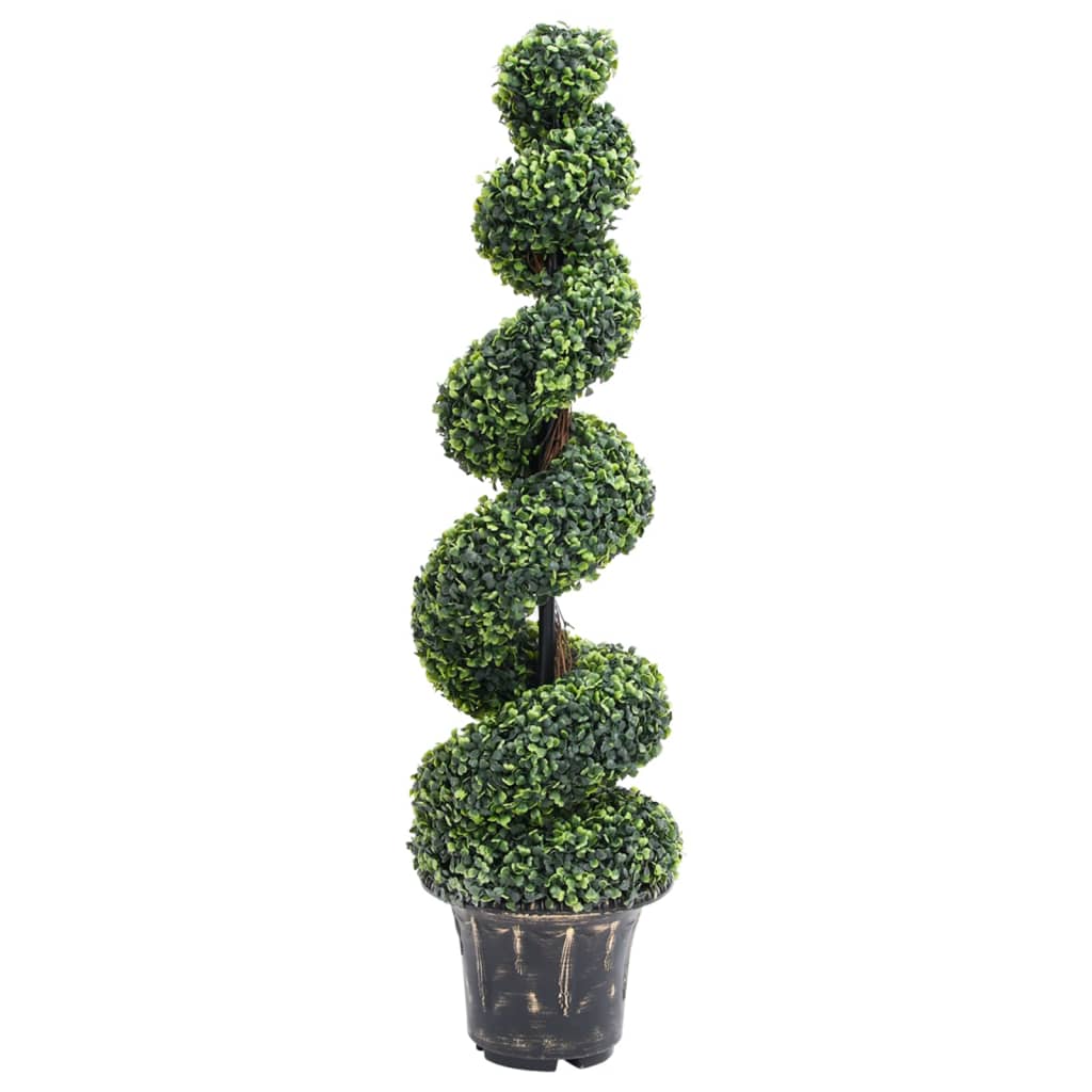 Planta de Boj artificial con macetero verde 100 cm