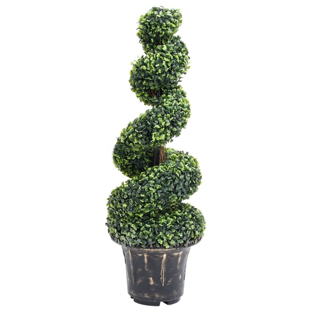 Planta de Boj artificial con macetero verde 100 cm