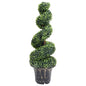 Planta de Boj artificial con macetero verde 100 cm