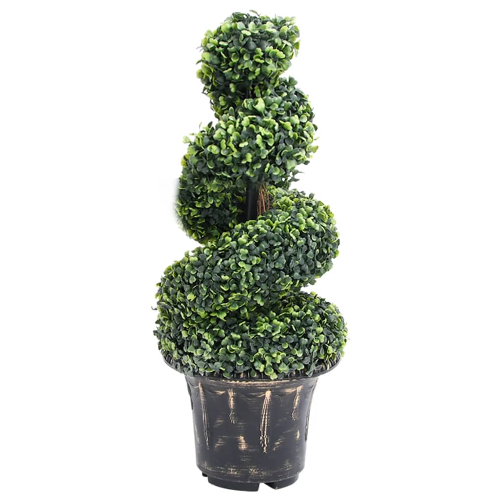 Planta de Boj artificial con macetero verde 100 cm