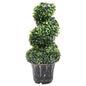 Planta de Boj artificial con macetero verde 100 cm
