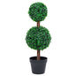 Planta de Boj artificial con macetero verde 100 cm