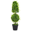 Artificial Boxwood Plant with Green Planter 100 cm