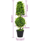 Artificial Boxwood Plant with Green Planter 100 cm